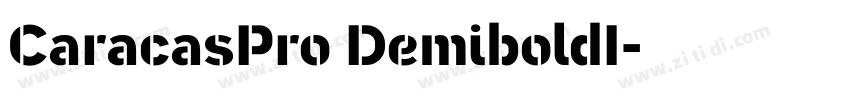 CaracasPro DemiboldI字体转换 CaracasPro DemiboldI字体转换